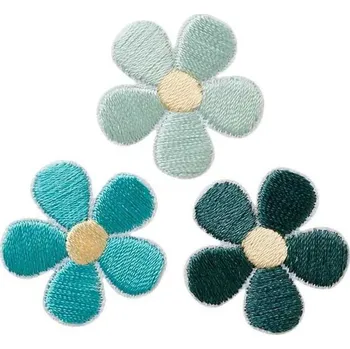 Nášivka Nažehlovačka Monoquick - TYRKYSOVÉ KVĚTY (3ks)