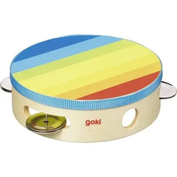 Dětské zboží Goki Tamburína s rolničkami - Duha