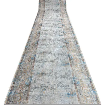 Koberec Makro Abra Běhoun pogumovaný PRATELNÝ LOTUS 95111 šedý béžový Šíře: 80 cm