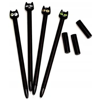 Propisky kočky sada černé tenké černá náplň 4 kusy