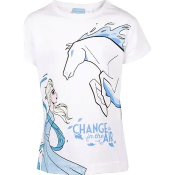 Dívčí tričko Frozen (Ledové království) TRIČKO FROZEN (bílé) Velikost: 128
