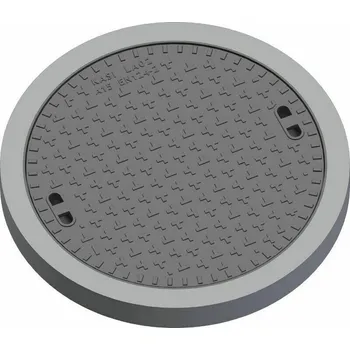 Kanalizační potrubí Poklop šachtový DITON A15 GU litinové s protiskluzným designem bez odvětrání