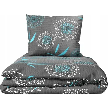 Povlečení KREPOVÉ POVLEČENÍ 160x200 cm + 2x70x80 cm - PAMPELIŠKA TURKUS