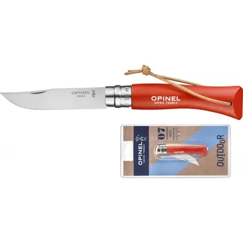 kapesní nůž Zavírací nůž VRI N°07 Trekking 8 cm oranžový v blistru, OPINEL