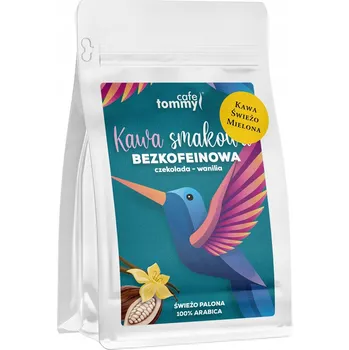 Káva Mletá káva Tommy Cafe 100% Arabica čokoláda – vanilka bez kofeinu 250 g
