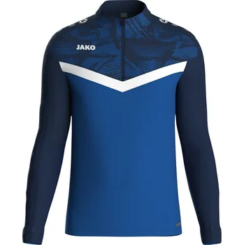 Pánská mikina Mikina s krátkým zipem JAKO Iconic modrá Velikost: 2XL