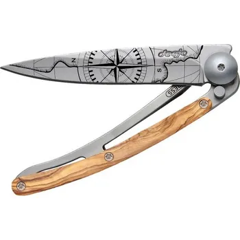 kapesní nůž Deejo Tattoo 27g Terra Incognita Olive Wood 21712