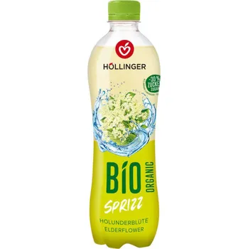 Limonáda Hollinger Bio nápoj květ bezu sycený 500ml