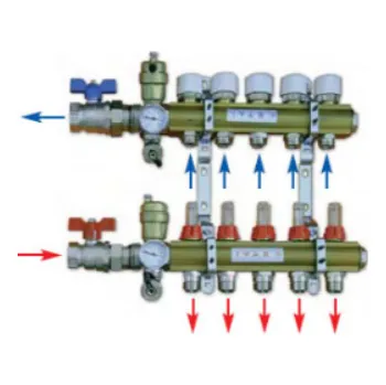 rozdělovač topení Rozdělovač UNIMIX 10-cestný, 3/4"x EK, bez skříňky, vč. čerpadla DAB.EVOSTA 2 40-70/130