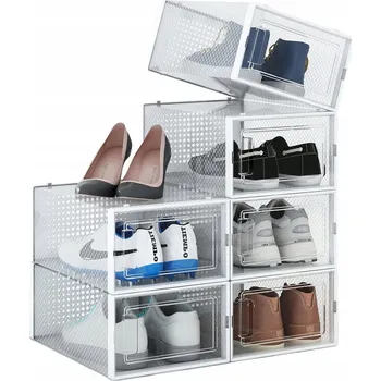 Botník 4CONVY bílá, vícedveřová, výklopná, plastová, 23x14x33,4 cm