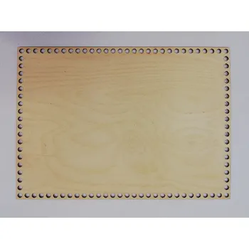 Dno na háčkované košíky - překližka obdélník 35 x 25 cm