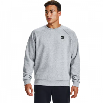 Pánská mikina Pánská mikina Rival Fleece Crew Grey - Under Armour Barva: šedá, Velikost: XS