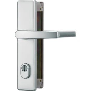 Dveřní kování HLZS814 F1 hranatá klika/klika (HLZS814 F1 hranatá klika/klika)