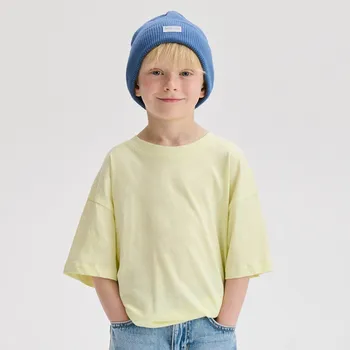 Chlapecké tričko Reserved - Bavlněné oversize tričko - zelená - 127CJ-77X - 127CJ-77X-170