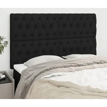 VidaXL Čela postele, 4 ks, černá,