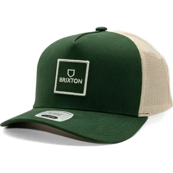 Kšiltovka Kšiltovka Brixton - Alpha Block X C Mp Mesh Cap - Dark Forest/Off White
