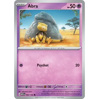 Karetní hra Abra MEW 063/165 - reverse holo