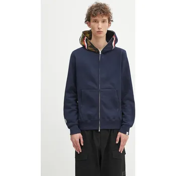 Pánská mikina Bavlněná mikina A Bathing Ape 1st shark, L, námořnická modř, 59X