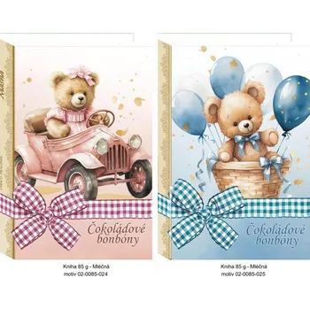 Bonboniéra Masha Dárková kniha s bonbóny z belgické mléčné čokolády 85 g mix motivů