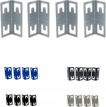 Dílenský regál Spojovací nohy pro kovový regál HELIOS pozink 4 ks