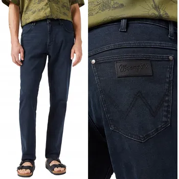 Pánské džíny Wrangler River pánské džíny rovného střihu velikost 34/32