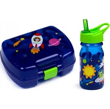 Láhev na vodu 350 ml a krabička na oběd – sada – Space Cadet
