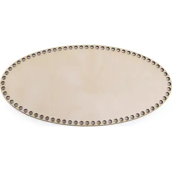 Dno na háčkované košíky - překližka elipsa 20 x 10 cm