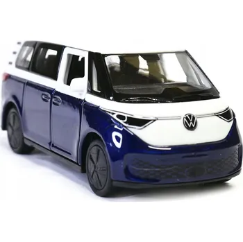 autíčko Volkswagen ID. Buzz bílá střecha model v měřítku 1:34 39 Welly Nex tmavě modrá