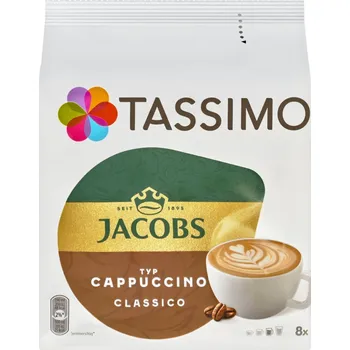 Káva Tassimo Jacobs Cappuccino Classico pražená mletá káva v kapslích 8 ks 260g