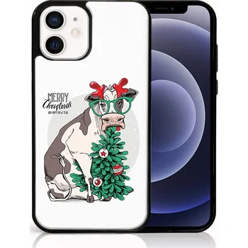 Vánoční dekorace VSECHNONAMOBIL 111945 MY ART Kryt s vánočním designem Apple iPhone 12 mini MERRY CHRISTMAS (074)