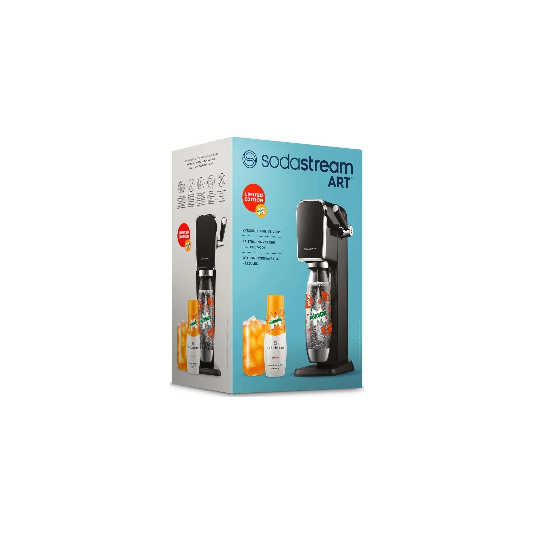Fotografie 4 - Výrobník sody SodaStream Art černý Mirinda Megapack