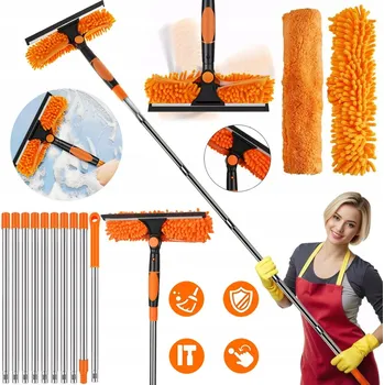 TELESKOPICKÁ MYČKA NA OKNA STĚRKA SMETÁK NA SNÍH PANELŮ 1.8 m