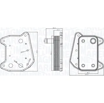 Chladič motoru Olejový chladič, motorový olej MAGNETI MARELLI 350300001700