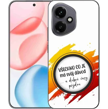 Pouzdro na mobilní telefon Gelový kryt mmCase na Honor 400 - citát 3 bílé pozadí