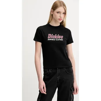 Dámské tričko Bavlněné tričko Dickies dámské, černá barva, DK0A87Q5 99X, vel. L