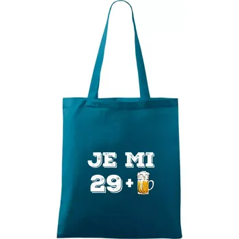 Je mi 30 pivo - Taška bavlněná - 42 x 38 cm ( Petrolejová )