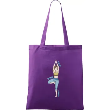 Calm yoga power (Radek Pilař ART) - Taška bavlněná - 42 x 38 cm ( Fialová )