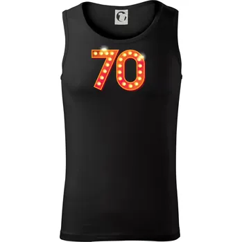 Čísla žárovky 70 - Tílko pánské Core - L ( Černá )