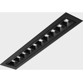 KOHL-Lighting NSES TILT zapuštěné svítidlo s rámečkem 300x58 mm černá 20 W 45D CRI 90 4000K PUSH