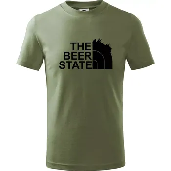 The Beer State - Praha - Tričko dětské bavlněné - 122 cm/6 let ( Khaki )