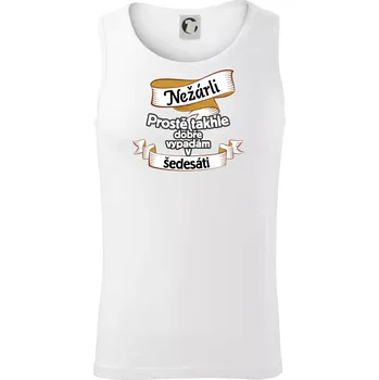Pánská móda Nežárli pro pány 60 - Tílko pánské Core - M ( Bílá )