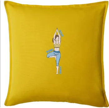 Polštář Calm yoga power (Radek Pilař ART) - Polštář 50x50 - 50x50 - Pouze potah ( Žlutá )