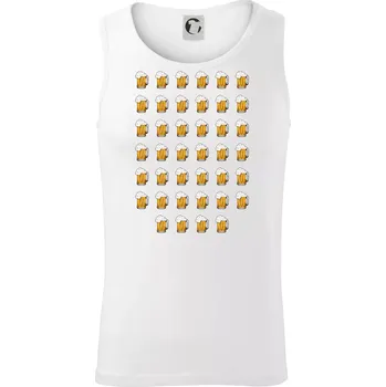 Narozeniny - 40x pivo - Tílko pánské Core - L ( Bílá )