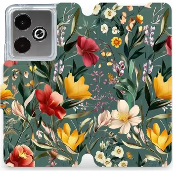 Pouzdro na mobilní telefon Flipové pouzdro Mobiwear - Realme GT 7T - VP71S Na zelené louce (Knížkové flip pouzdro, obal, kryt na mobil Realme GT 7T - VP71S Na zelené louce, materiál Umělá kůže + TPU - ochrana 360°, stojánek, silikonová vanička, magnetické zavírání)