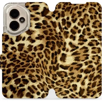 Pouzdro na mobilní telefon Flipové pouzdro Mobiwear - Honor 400 - VA33P Leopardí vzor (Knížkové flip pouzdro, obal, kryt na mobil Honor 400 - VA33P Leopardí vzor, materiál Umělá kůže + TPU - ochrana 360°, stojánek, silikonová vanička, magnetické zavírání)