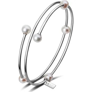 Náramek Ailoria - MIDORI Stříbrný/bílý perlový náramek Náramky dámské