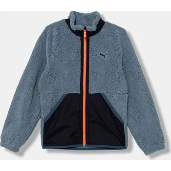 Dětská bunda Puma Hybrid Sherpa Jacket 688405 modrá 55X, vel. 116