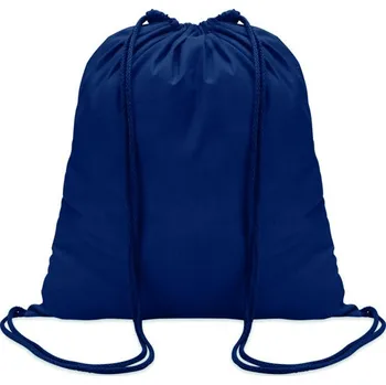 Sportovní vak Bavlněný 100 gsm stahovací vak Colored - Modrá, Firemní dárkové předměty s vlastním potiskem