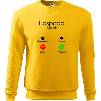 Pánská mikina Hospoda volá - Mikina Essential pánská - M ( Žlutá )