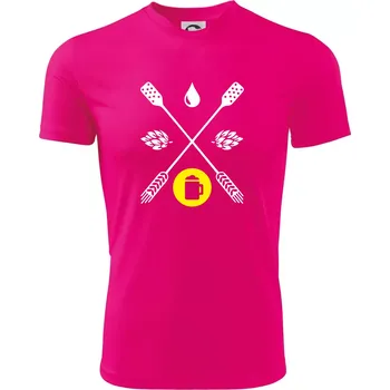 Chlapecké tričko Pivo ingredience - Dětské triko sportovní (dresovina) - 146 cm/10 let ( Neon Pink )